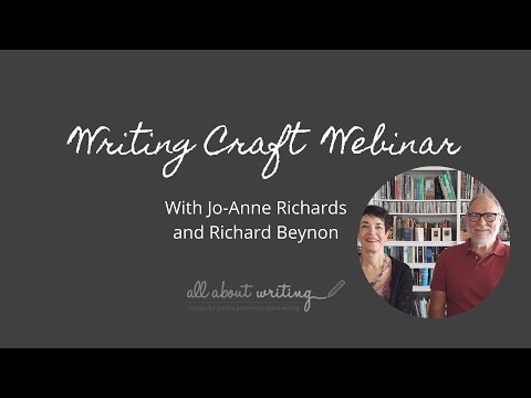 Writing craft webinar with Jo-Anne Richards and Richard Beynon