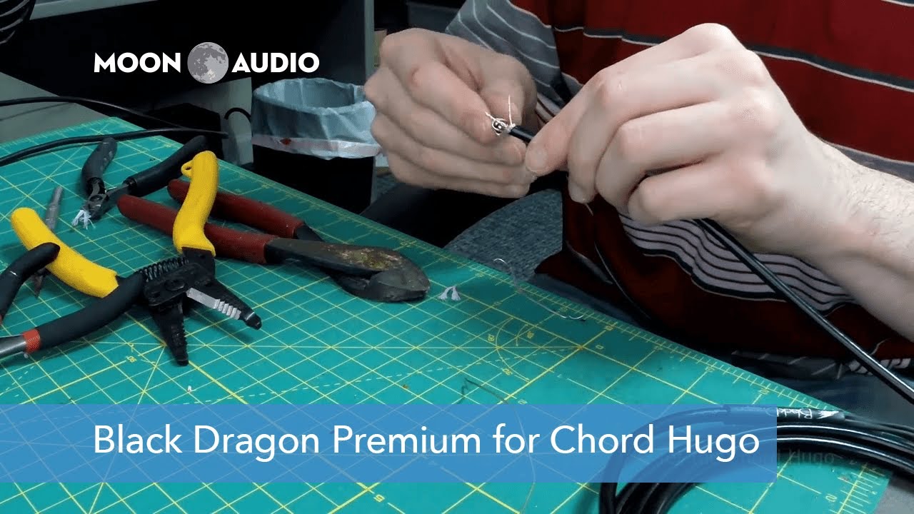 Black Dragon Premium Headphone Cable V2 for the Chord Hugo | Moon Audio