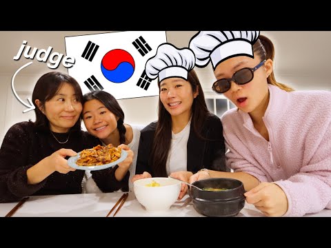 WE DID A KOREAN COOKING COMPETITION...