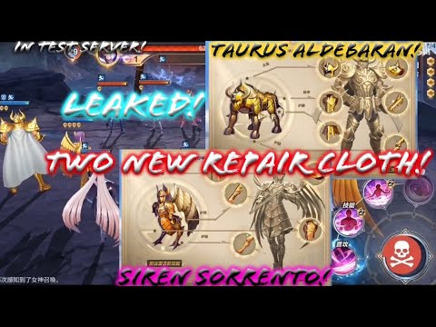 Saint Seiya: Awakening - Leaked Repair Cloth Taurus Aldebaran and Siren Sorrento! Skill Explanation!