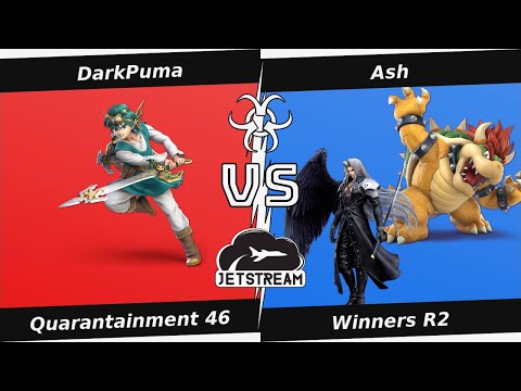 Quarantainment 46 Winners R2 - DarkPuma (Hero) Vs. Ash (Sephiroth, Bowser) Smash Ultimate - SSBU