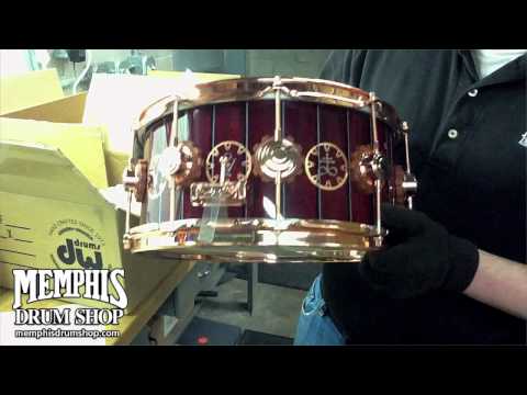 DW 14x6.5 Time Machine Neil Peart Signature Snare Drum Unboxing