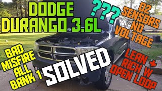 Durango/grand Cherokee/wrangler 3.6l Pentastar missfire idle issue p0300 02 sensor codes rich & lean