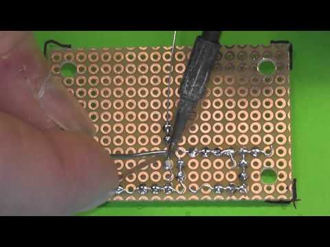 How to solder grid style PCB / 555 PWM DC-motor driver (EEEL1-3)