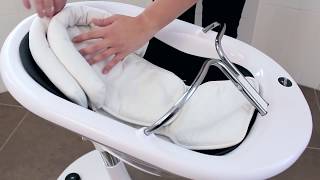 Židlička Moon White / Black