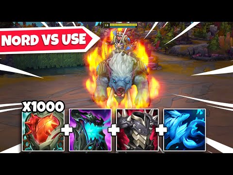 I PULLED OUT MY BROKEN SEJUANI JUNGLE FOR THIS ONE... (TEAM NORD VS. TEAM USE)