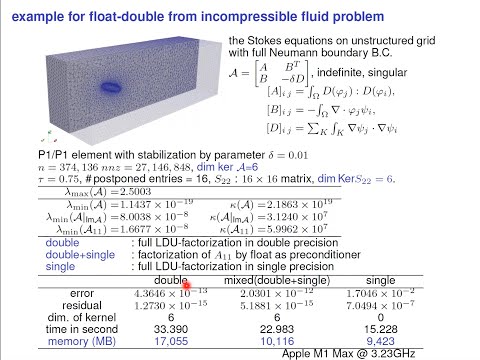 Atsushi SUZUKI Dissection sparse direct solver with mixed precision arithmetic for smaller memory fo