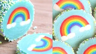 Rainbow with Clouds Cookies Slice & Bake Surpr