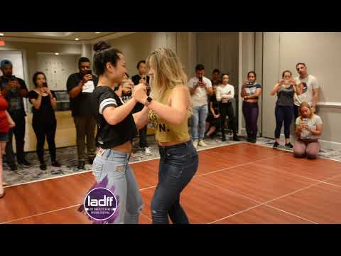 🔥🔥🔥 Carolina Fajardo & Ami Nagano Kizomba Fusion demo at Los Angeles Dance Fusion Festival 🔥🔥
