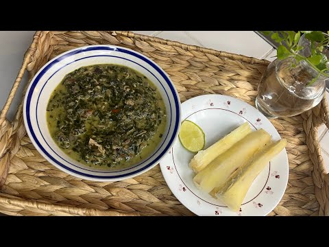 RouRou with tuna|Plain Dalo bhaji| Dasheen bush|Colocasia leaves(Patra nu pati)