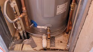 How to install Mobile home  water heater.