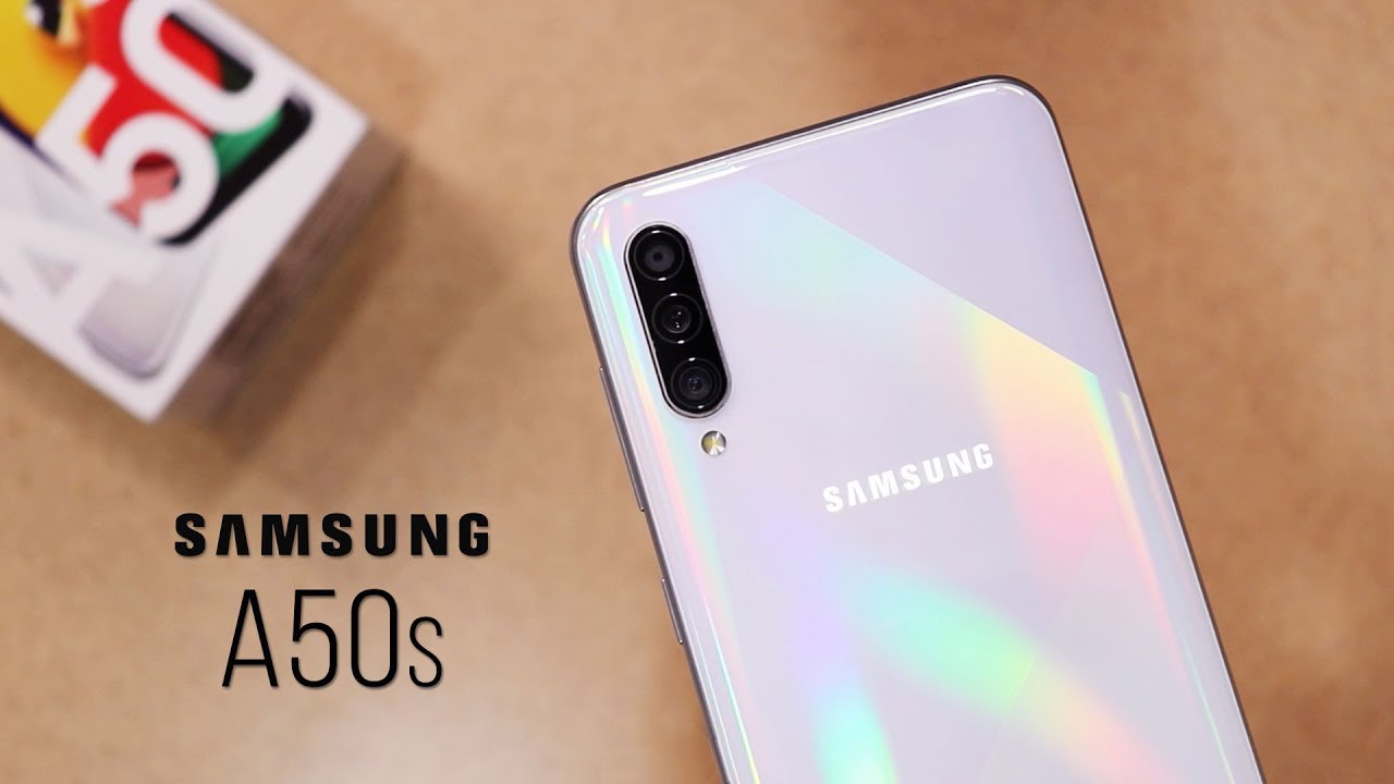 Samsung Galaxy A50s Indian Unit | Unboxing & Hands-on | Pearl Crush White