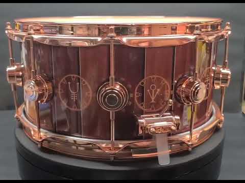 DW Neil Peart 6.5”x14” TIME MACHINE ICON Snare Drum No.198/250 BONUS TM Display Head !!! image 26