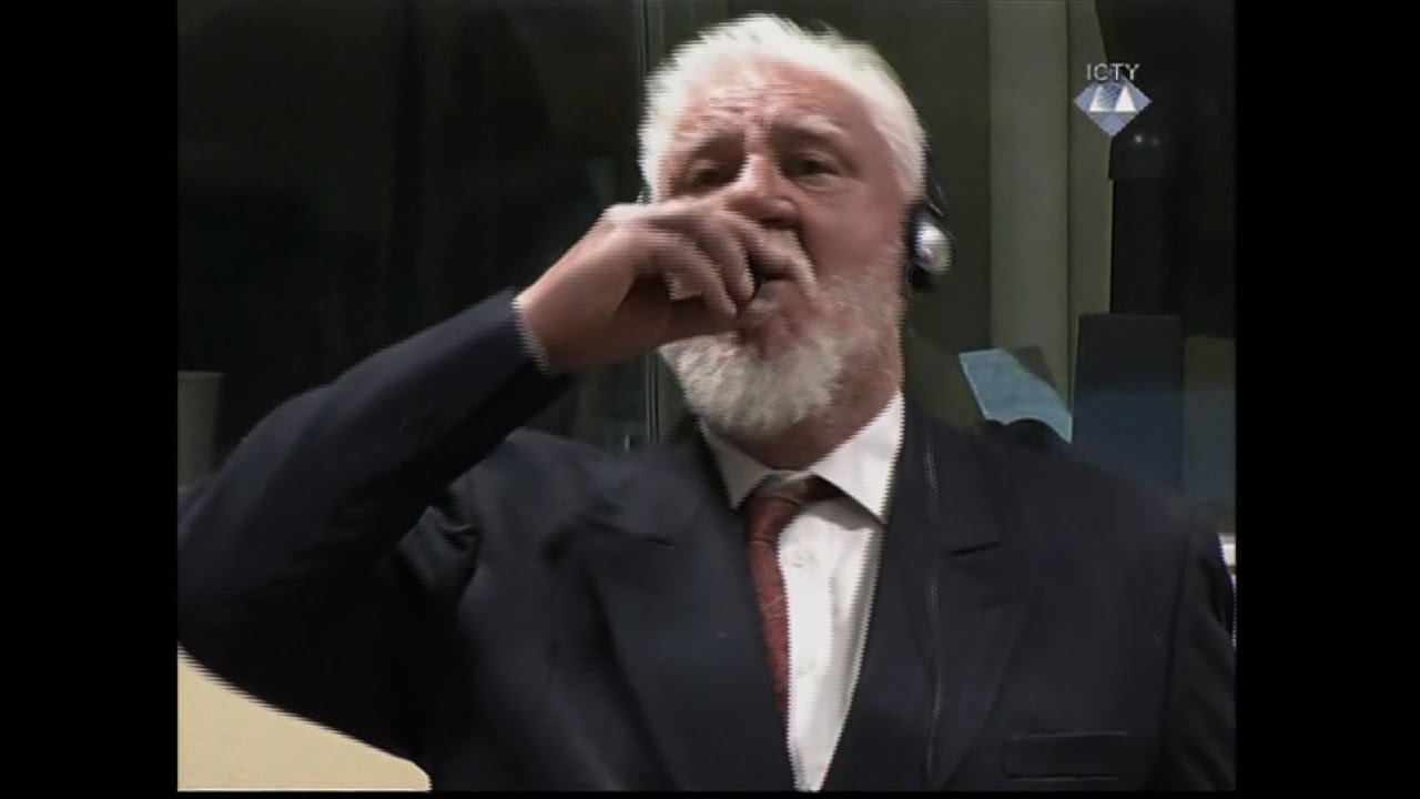 War Criminal Dies After Drinking Liquid in Court