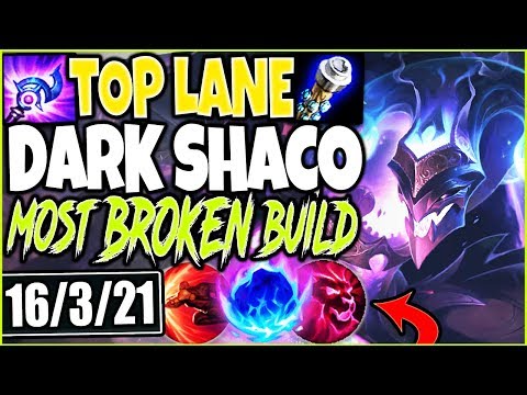 TOP LANE DARK STAR SHACO 🔥 MOST BROKEN SHACO BUILD 🔥 Top Shaco Season 9 Gameplay League Of Legends