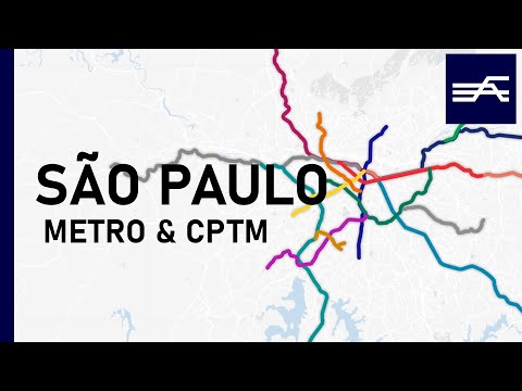 Evolution of the São Paulo Rapid Transit (Metro, CPTM) 1974-2026 (geographic map)