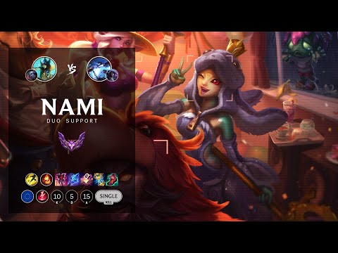 Nami Support vs Xerath - EUW Master Patch 12.8