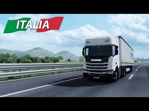 ETS2 - Italia DLC - Napoli to Bari - New Generation Scania R - Evening Drive - Logitech G29