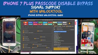 Iphone 7 plus passcode disabled bypass with signal by unlocktool, iphone disabled bypass with signal