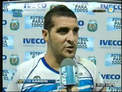 Gandín volvió al gol en la victoria ante el minero sanjuanino