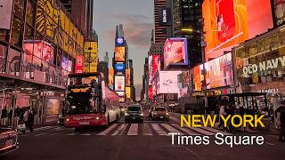 New York | Sunset Walk 4K | Manhattanhenge Evening | NYC 4K