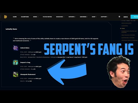 Serpent's Fang is Actually POGGED Now - LoL Patch Notes 11.2