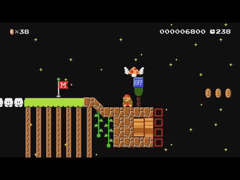Buzzy Flight through the Night by Waldary - Super Mario Maker 2 - No Commentary 1bw