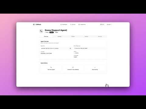 Calldock video preview