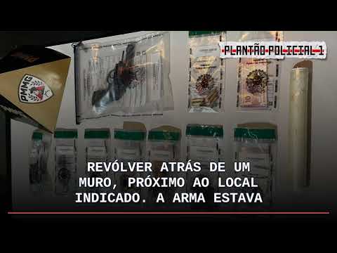 Revólver com numeração raspada é jogado em quintal durante abordagem em Guanhães