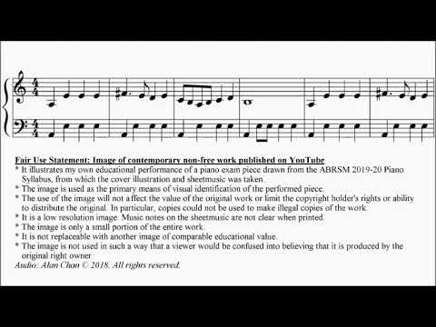 ABRSM Piano 2019-2020 Grade 2 C:5 C5 Saint-Saens arr. Litten Royal March of the Lion Sheet Music