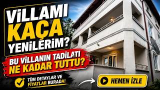 Tripleks Villanın İç-Dış Yenilenme Maliyeti? Anahtar Teslim Malzeme + 