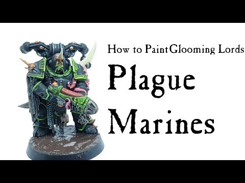 How to paint Death Guard Plague Marines of The Glooming Lords. Dark Imperium 40K 8th Edition Video