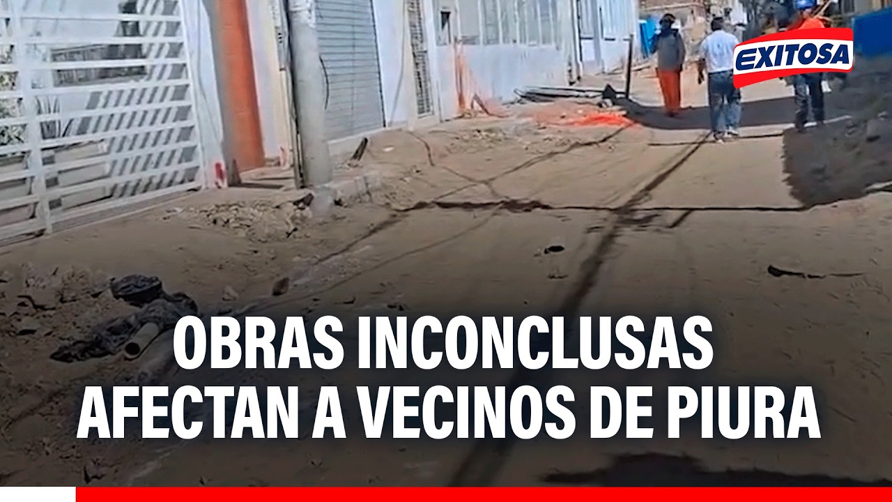 🔴🔵Vecinos de Piura reportan abandono de calles y exigen culminación de obras inconclusas