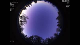 2025-12-13 All sky camera capture from Poiana Rusca Mountains, Romania