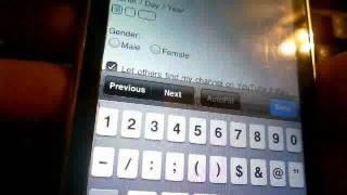 how to make a youtube account with a iphone/ipod