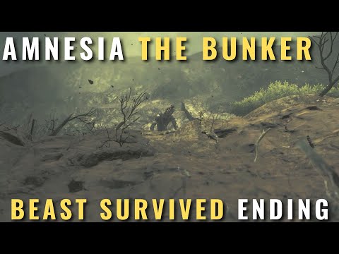 🕯️ AMNESIA THE BUNKER - The Beast Survived ENDING 🕯️