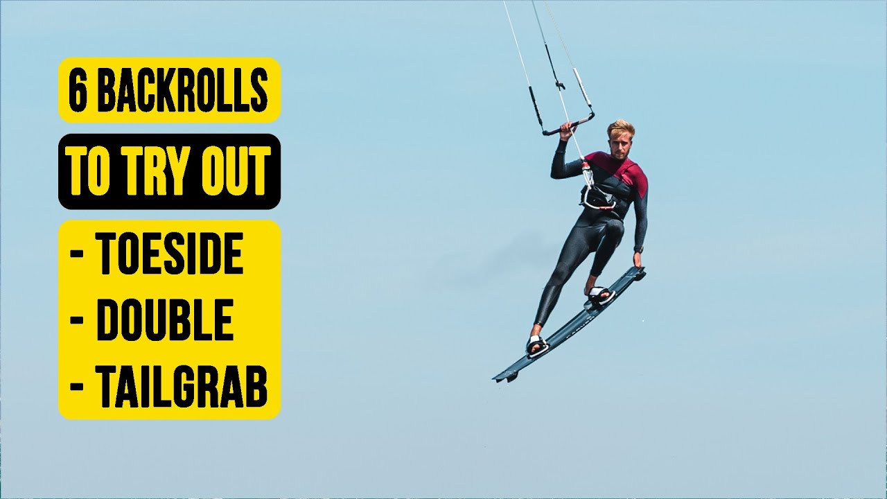6 FUN Backroll variations | toeside, double and more! | Kiteboarding SA Masterclass