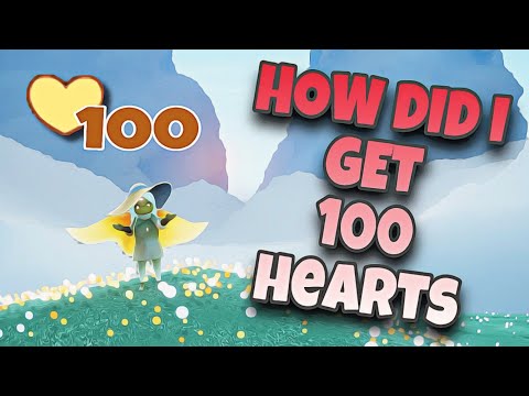 HOW DID I GET 100 HEARTS!!❤️❤️❤️| For beginners🐛 | Sky children of the light | Noob Mode