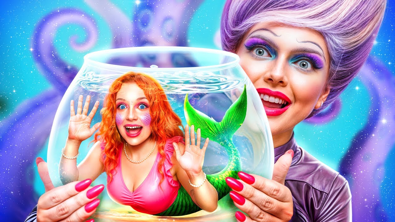 マーメイドに何が起きたの？リアルライフのピンク vs ダークマーメイド！