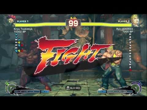 Kiryu Tsukimiya [Akuma] vs Ryo okm0603 [Cody] SSF4 Japanese Online Ranked Matches - TRUE-HD