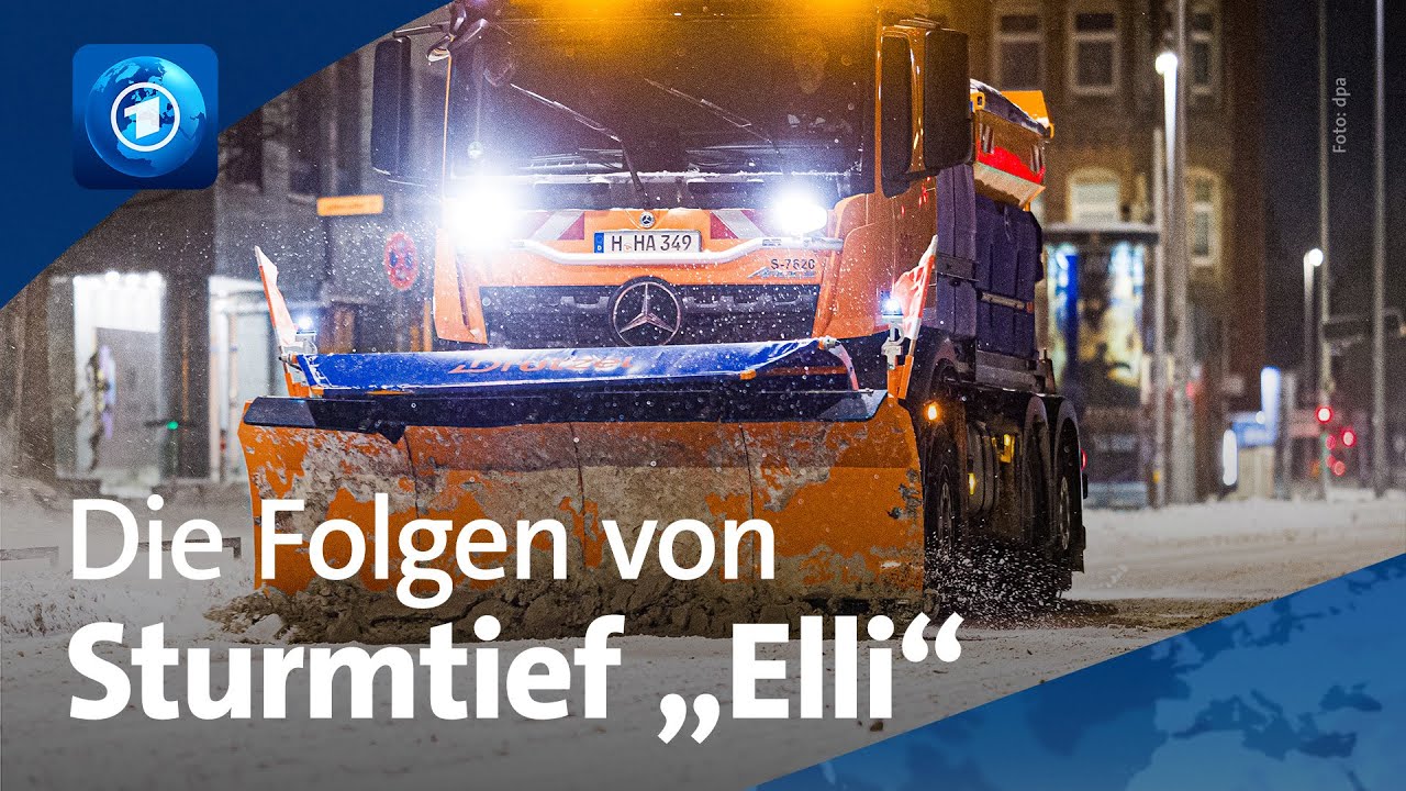 Sturmtief „Elli“ zieht weiter nach Süden - Entspannung in Norddeutschland