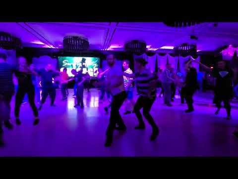 John Erickson & Emily Wenger.  Late night Saturday at Swing City Chicago 2023.