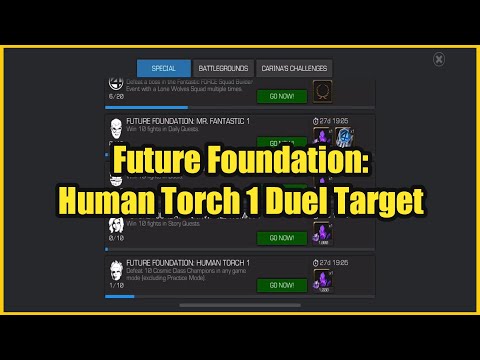 Future Foundation Human Torch 1 Duel Target MCOC