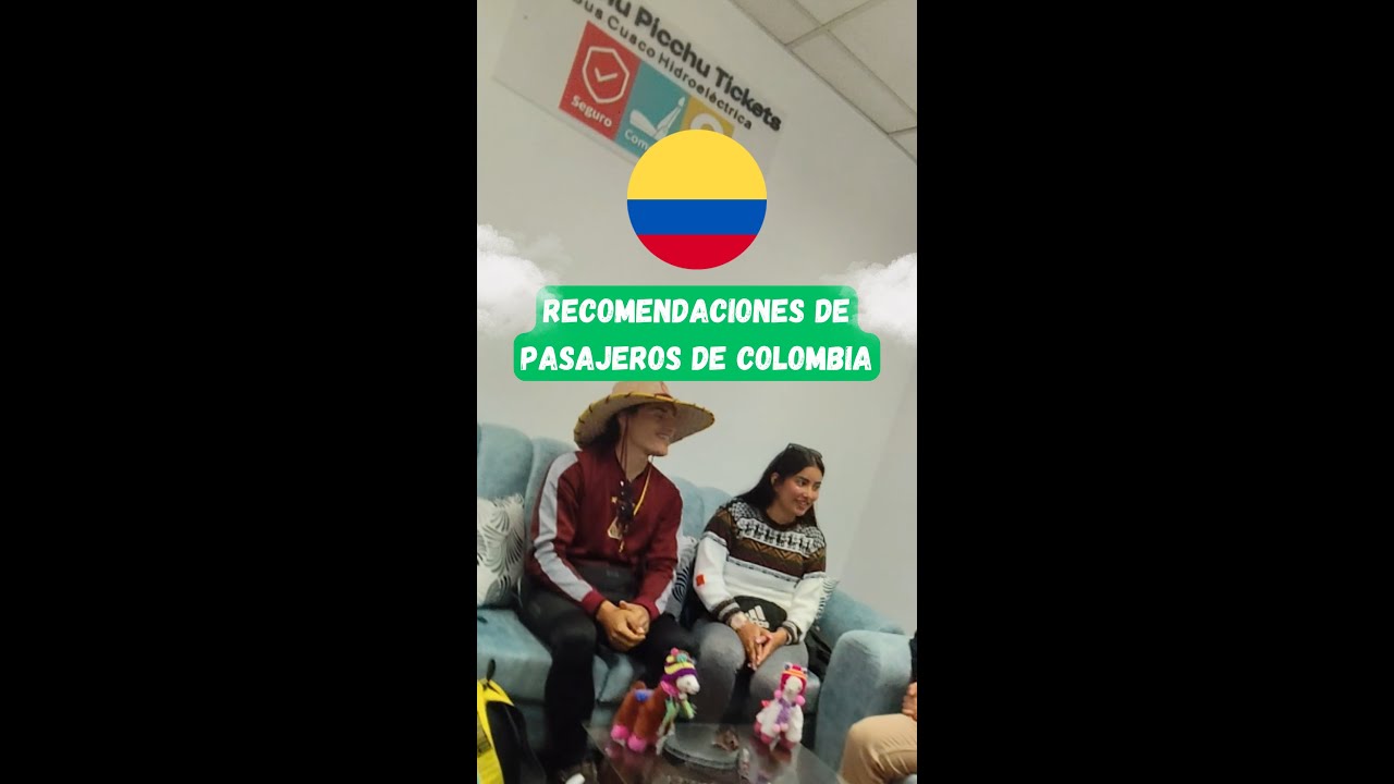 Pasajeros colombianos en Machu Picchu