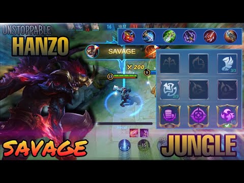 UNSTOPPABLE HANZO SAVAGE GAMEPLAY l NO MERCY l GAMEPLAY 2021 l BEST BUILD 2021 l MOBILE LEGENDS