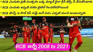rcb journey in ipl in telugu || RCB Team Facts || rcb