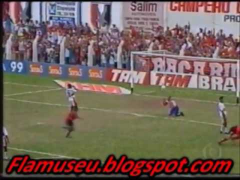 FLAMENGO GOLEIA ITAPERUNA POR 4 X 0 NO CARIOCA DE 1999 COMFIRA OS MELHORES MOMENTOS