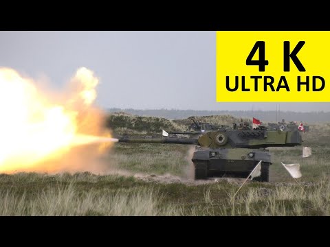 Zug Kampfpanzer Leopard 1A5 DK MBT Platoon im Feuerkampf Scharfschießen Live Firing Main Battle Tank
