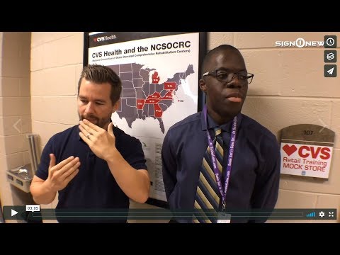 Mock CVS store helps disabled citizens find employment (ASL - 11.17.18)