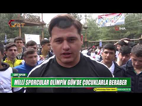 MİLLİ SPORCULAR OLİMPİK GÜN’DE ÇOCUKLARLA BERABER